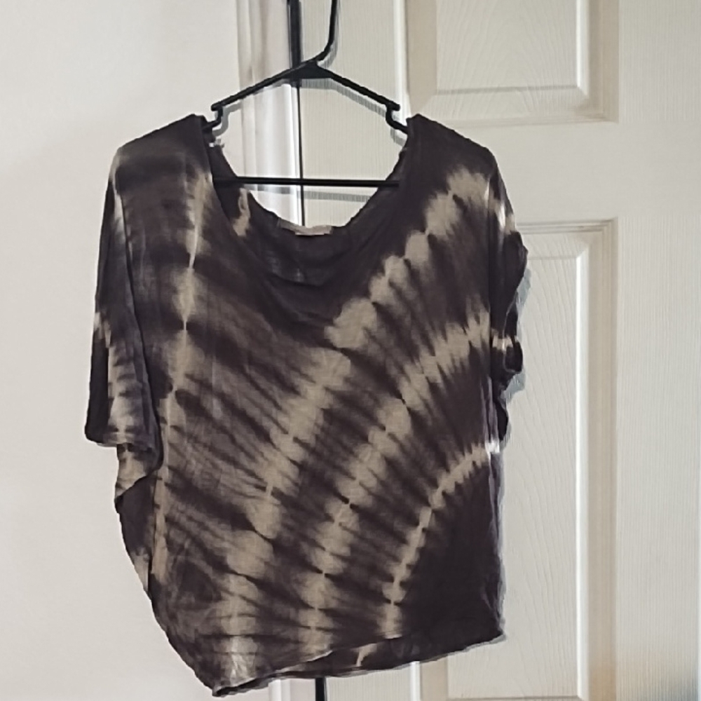 Love 21 Tie-Dye Women's Top - Brown  and Cream